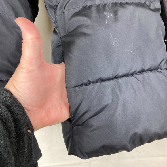 Gap Kids Boys Sz M Black Hooded Winter Quilted Puffer Ski Jacket - Picture 5 of 10